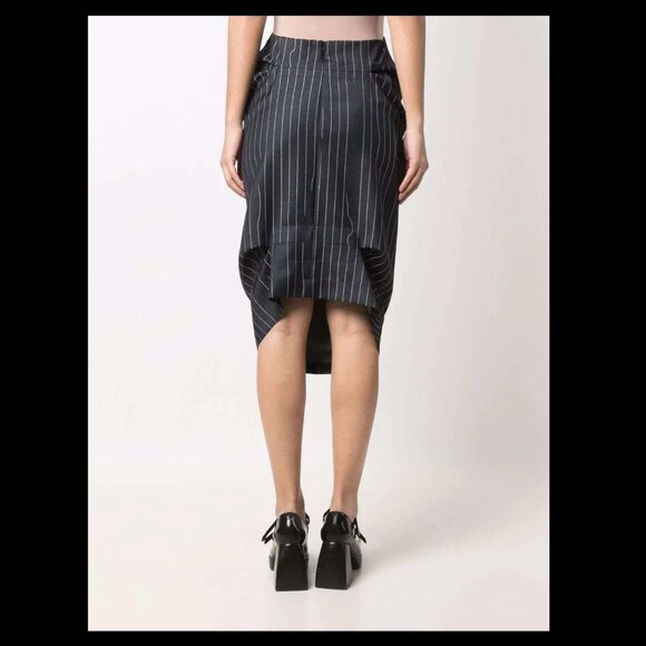Vivienne Westwood Broken  Pinstripe Skirt NWT - Picture 3 of 12